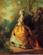 Franz Xaver Winterhalter The Empress Eugenie a la Marie-Antoinette oil